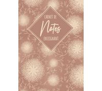 Carnet de Notes de l'Enseignant - Fleurs Roses: Relevé de notes et de compétences pour prof | Format A5 | Cahier de cotes du professeur | Carnet de bord 70 pages | 35 élèves