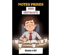 Carnet de notes de réunion prises sous contrainte - Carnet de note humour: 130 pages pour noter ce qui ne sera jamais décidé