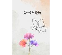 Carnet de Notes Fleuri - Pages Lignées: Papillon et Fleurs Roses - Format A5 - 120 pages pour écrire, journal intime, école ou bureau
