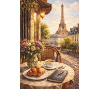 Carnet de notes - France - café parisien: Carnet ligné 120 pages - format 6 x 9 pouces
