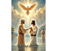 Carnet de notes - Le Baptême de Jésus-Christ: Scène sacrée de Jésus dans le Jourdain avec Jean-Baptiste - Bible inspirante, illustration chrétienne ... de foi et cadeau. Carnet 120 pages lignées