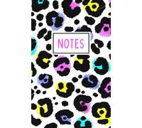 Carnet de Notes léopard coloré: Notebook ligné 5x8 pouces - Cahier de notes femme et ado - Journal, idées, écriture et organisation - idéal pour cadeau ou bureau