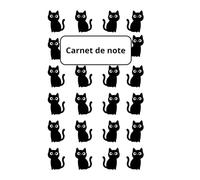 Carnet de notes ligné A5 style chat: cahier de note 120 pages lignées - note book