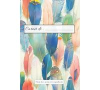Carnet de notes ligné avec marge - Inspiration Nature Plumes: Cahier d’écriture et de prise de notes au design doux et apaisant, 120 pages noir et blanc