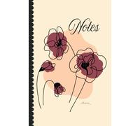 Carnet de notes ligné - Coquelicots Sable: 124 pages - Parfait pour Journaling, Écriture créative, Carnet de gratitude, Recettes - 13,34 x 20,32 cm - Illustrations originales Missiz