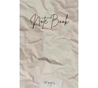 Carnet de Notes Ligné - Couverture Kraft - 100 Pages | Format 6x9 Pouces | Notebook Élégant pour Bureau, Étudiant, Journaling