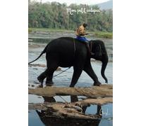 CARNET de NOTES - " Mon petit calepin " - toilette des éléphants - INDE - 100 pages: photo d'art : GuyL'ART / carnet ligné une page sur deux: carnet ... intime, journal secret, mémo, aide-mémoire