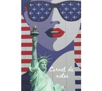 Carnet de notes New-York: Statue de la liberté New-York - bloc-notes journal de bord carnet de notes grand format à remplir livre de suivi - 100 pages lignées - 15,24 x 22,86 cm