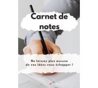 Carnet de notes: Notebook A5 non ligné | Cahier pour noter ses idées | carnet d'écriture, dessin, 48 pages feuilles blanches | idéal pour auteur, étudiant, entrepreneur