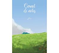 Carnet de Notes - Paysage inspiré de l’univers Ghibli - 125 Pages lignées - Printemps, nature et ciel bleu - Landscape Writing Journal - Diary and ... Daily planning, diary, gift, for students