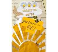 Carnet de notes pour une personne en OR!: Cadeau idéal pour faire passer un message positif