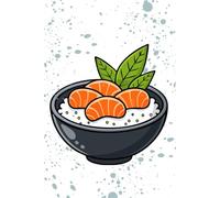 Carnet de Notes Structuré - Méthode Cornell - Design Sushi Kawaii : Cahier de Prise de Notes Efficace avec Index et Sommaire, Format A5