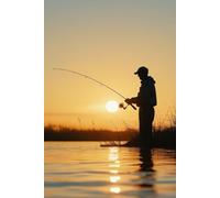 Carnet de Pêche: Cahier 120 pages lignées - idéal pour noter les prises, leurres, appâts, météo, matériel, spots de pêche, idée cadeau homme pêche nature.