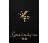 Carnet de rendez-vous 2026: Agenda journalier prise de rdv professionnel pour les salons de coiffure , un jour = une page , de 07 :00 à 22:30 intervalle de 30 minutes