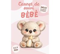 Carnet de Suivi Bébé: Édition Koala | Cahier de suivi maternel nourrisson 0 à 4 mois à remplir | Tétées, sommeil, couches, soins | 20 astuces pratiques | Cadeau future maman
