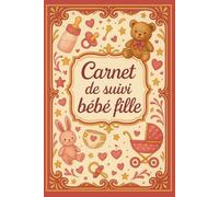 Carnet de Suivi Bébé Fille: Carnet de suivi quotidien pour bébé fille de 0 à 6 mois : allaitement, repas, couches, sommeil, soins, humeur, activités, ... suivi complet jour après jour pendant 6 mois