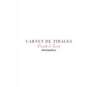 Carnet de tirages minimaliste Oracle & Tarot: Suivie des tirages tarot ou oracle : lectures mensuelles et hebdomadaires, interprétations, réalité vécue et bilans mensuels