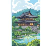 Carnet de voyage JAPON : illustrations style manga I Idée cadeau I Journal au format 14x22cm à emporter partout avec vous - 60 pages à points recto-verso - Papier blanc matte