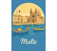 Carnet de Voyage Malte - Journal de Bord à Remplir | Itinéraires, Budget, Souvenirs, Photos et Notes | 21 Jours d’Aventure