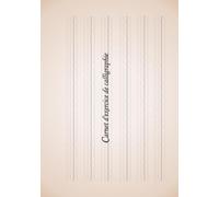 Carnet d'exercice de calligraphie format compact [format A5] Reliure supérieure, impression recto, 120 feuilles ; résistant aux traversées d'encre ; pages détachables pour l'utilisation.