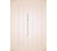 Carnet d'exercice de calligraphie grand format [format A4] Reliure supérieure, impression recto, 120 feuilles ; résistant aux traversées d'encre ; pages détachables pour l'utilisation.