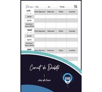 Carnet diabète: Journal de Surveillance glycémic - pour les petits et les vieux,hommes et femmes diabétiques,4 fois par jour sur 52 semaines (1ans)-Format A5 .110 pages.
