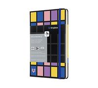 Moleskine Carnet Dropbox grand format pages blanches noir