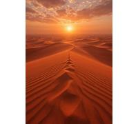 Carnet Dunes du Désert: A5, Couverture Souple, 240 Pages Blanches, Finition Brillante