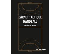 Carnet Tactique Handball: Double page avec Terrain & Notes pour Stratégies, Entraînements et Matchs (Format A5, 100 Pages)
