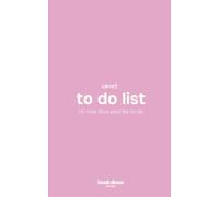 Carnet To Do List Rose - Intérieur design - Planning de taches quotidiennes: Un rose doux pour les to-do.