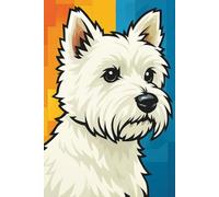 Carnet West Highland Terrier : Journal Cartoon, Carnet de Notes, Bloc d’Écriture: Un cadeau joyeux pour les enfants, les amoureux des chiens, les fans de Westie, les passionnés de terriers, la famille, les amis, les proches et les esprits créatifs