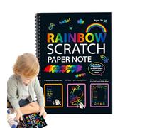 Carnets De En Papier Scratch Arts, À Gratter - Papier Arc-en- Pour Loisirs Créatifs | Ensemble D'art Arc-en-,carnets, Artisanat