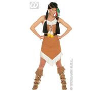 CARNEVALE COSTUME VESTITO COMANCHE INDIANA DONNA TAGLIA M