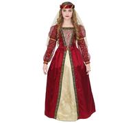 CARNEVALE COSTUME VESTITO ELEGANTE PRINCIPESSA MEDIEVALE BAMBINA 5/7ANNI WIDMANN
