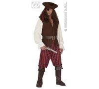 CARNEVALE COSTUME VESTITO IL PIRATA UOMO TAGLIA M