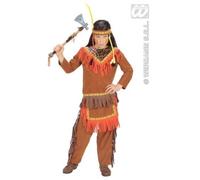 CARNEVALE COSTUME VESTITO INDIANO PELLEROSSA BAMBINO 5/7 ANNI