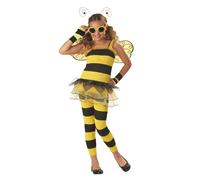 CARNEVALE COSTUME VESTITO LITTLE HONEY L'APE ALLEGRA BAMBINA 00257 4/6 ANNI