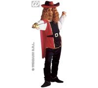 CARNEVALE COSTUME VESTITO MOSCHETTIERE BAMBINO 11/13 ANNI