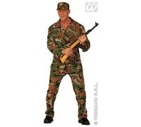 CARNEVALE COSTUME VESTITO SOLDATO COMMANDO G.I. JOE UOMO TAGLIA L