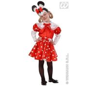 CARNEVALE COSTUME VESTITO TOPINA MINNIE BAMBINA 1/2 ANNI - 12/24 MESI