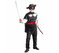 CARNEVALE COSTUME ZORRO BANDITO MASCHERATO BAMBINO 5/7 ANNI