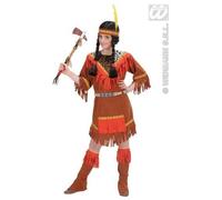 CARNEVALE COSTUMEVESTITO INDIANA SQUAW BAMBINA 11/13 ANNI