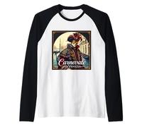 Carnevale di Venezia - Elegante Maschera Veneziana Maglia con Maniche Raglan