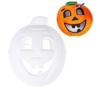Carnevale Halloween maschera bianca zucca da colora re pumpkin 12 pezzi
