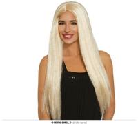 CARNEVALE HALLOWEEN PARRUCCA CAPELLI LUNGHI LISCI 60 CM SUPER MELENA LONG WIG