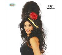 CARNEVALE HALLOWEEN PARRUCCA POP STAR AMY WINEHOUSE GUIRCA 4276