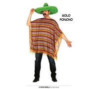 COSTUME PONCHO MESSICANO ADULTO TG. 52-54 L