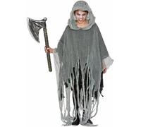 CARNEVALE HALLOWEEN PONCHO ZOMBIE 145 CM CON CAPPUCCIO TG BAMBINO UNISEX 706436