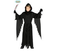 FIESTAS GUIRCA Costume da Assassino cacciatore d'anime con coltello per Bambini - Costume Morte Nera Mietitore - Costumi di Halloween per Ragazze e Ragazzi Età 3-4 Anni