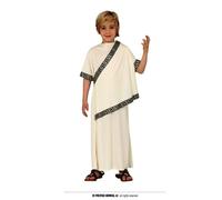 CARNEVALE HALLOWEEN VESTITO ANTICA ROMANA ROMANO IMPERATORE CESARE BAMBINO